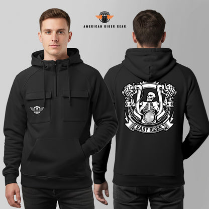 Easy Rider Multi-Pockets Zip Hoodie MN05