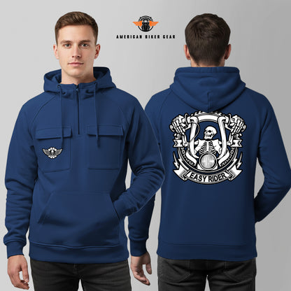 Easy Rider Multi-Pockets Zip Hoodie MN05