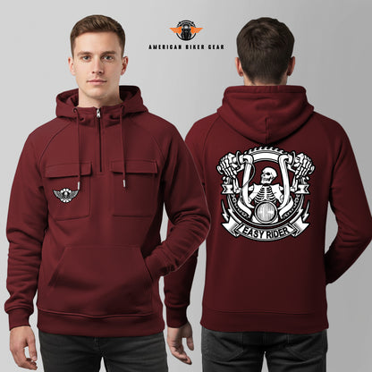 Easy Rider Multi-Pockets Zip Hoodie MN05