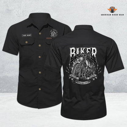 Biker Personalized Short Sleeve Cargo Shirt TG05