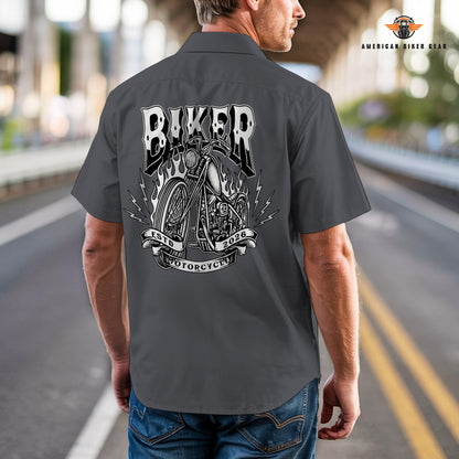 Biker Personalized Short Sleeve Cargo Shirt TG05