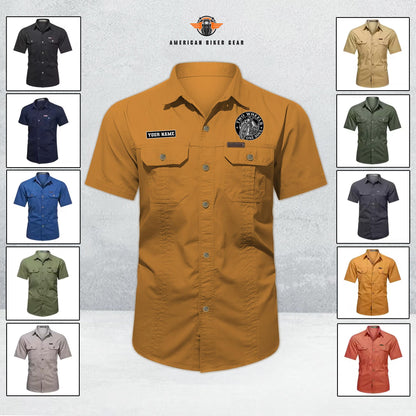 Biker Personalized Short Sleeve Cargo Shirt TG05