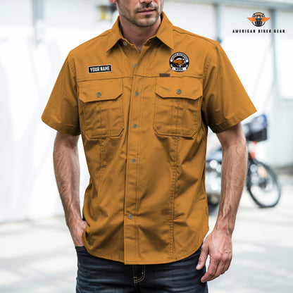 Laconia Biker Personalized Men’s Short Sleeve Cargo Shirt TG14