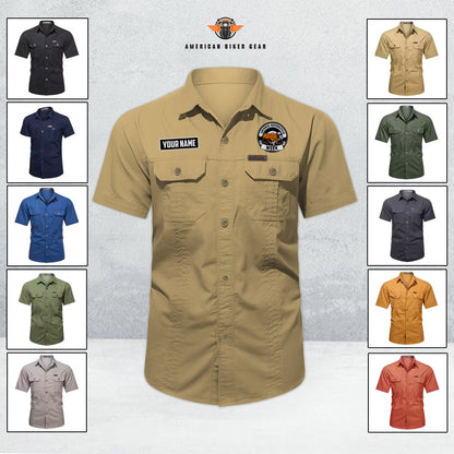 Laconia Biker Personalized Men’s Short Sleeve Cargo Shirt TG14