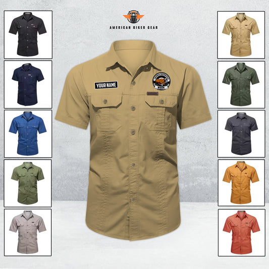 Laconia Biker Personalized Men’s Short Sleeve Cargo Shirt TG14