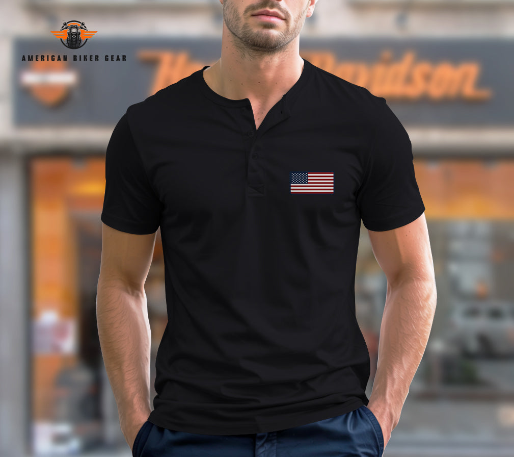 USA 250th Anniversary Personalized Henley Shirt TG13