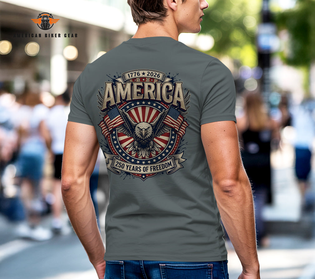 USA 250th Anniversary Personalized Henley Shirt TG13