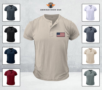 USA 250th Anniversary Personalized Henley Shirt TG13