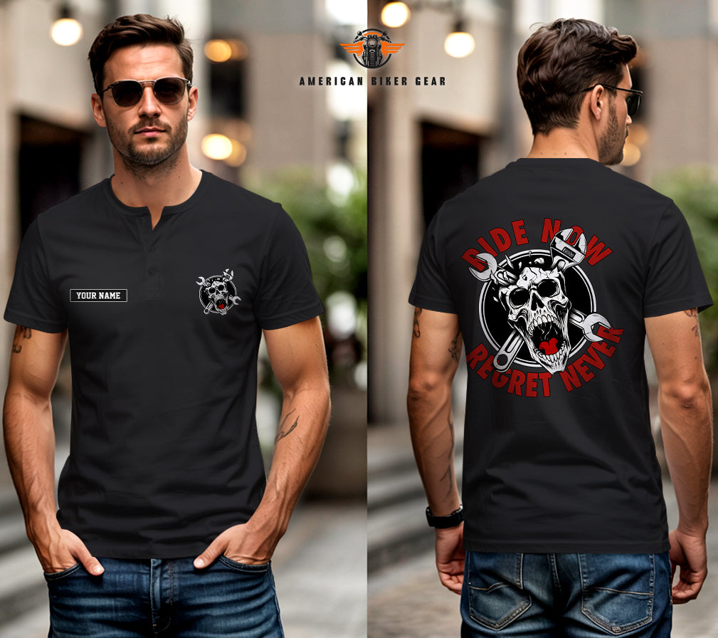 Biker Personalized Henley Shirt TG18
