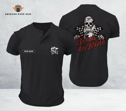 Biker Personalized Henley Shirt TG19