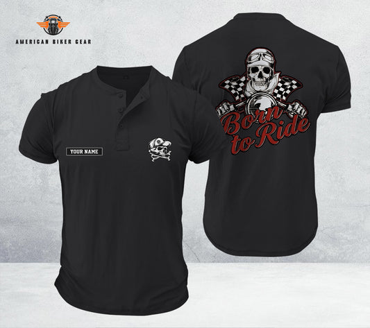 Biker Personalized Henley Shirt TG19