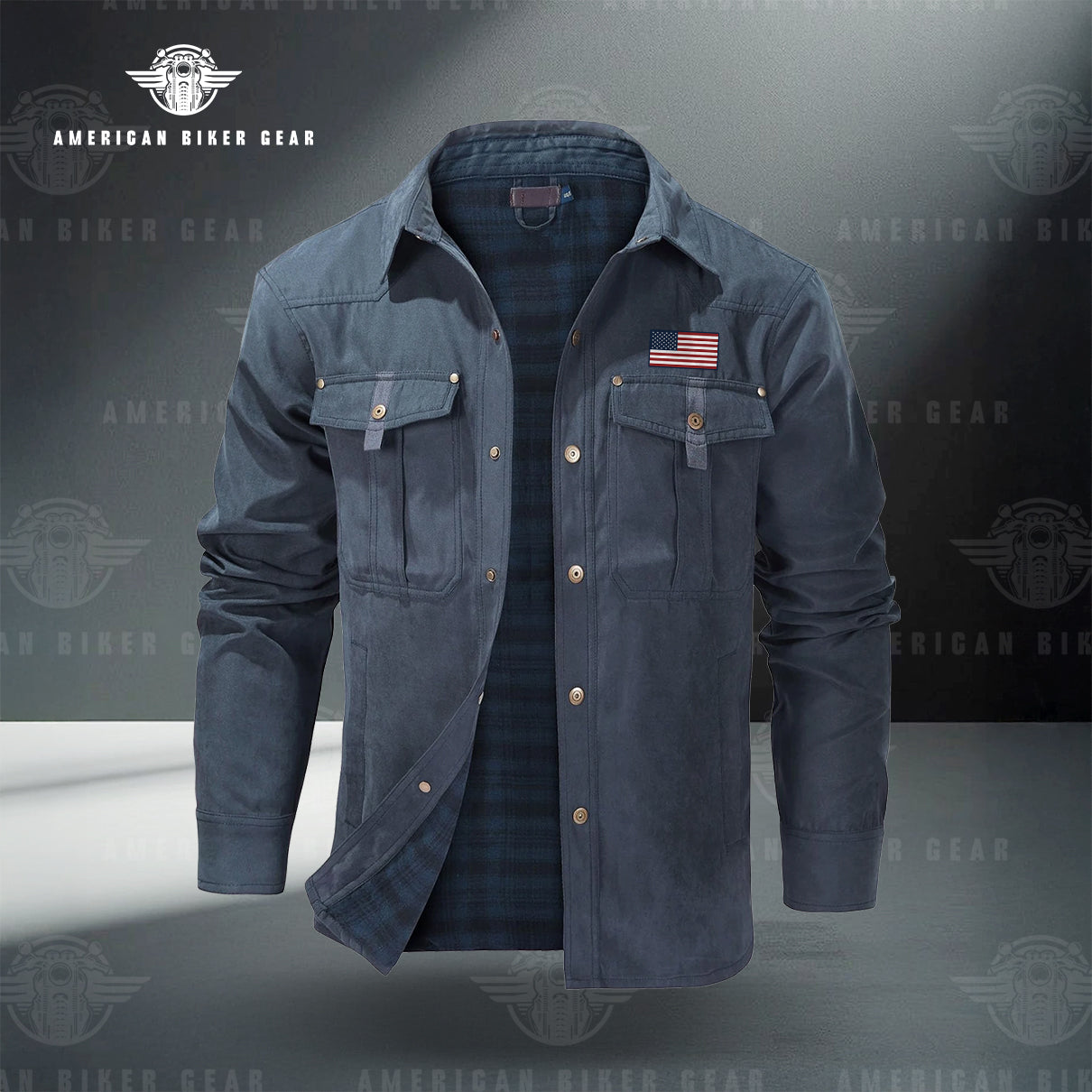 USA 250th Anniversary Personalized Line Flannel Jacket TG08