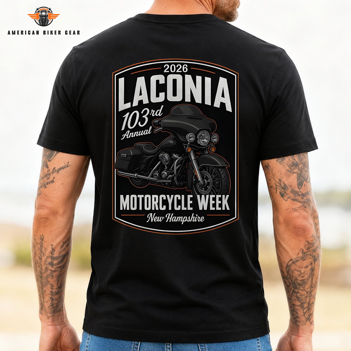Laconia Biker Personalized T-shirt TG05