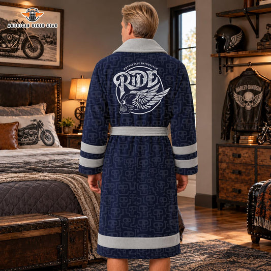 Skull & Crossbones Monogram Bathrobes TG11