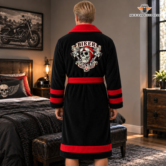 Skull & US Flag Bathrobes TG12