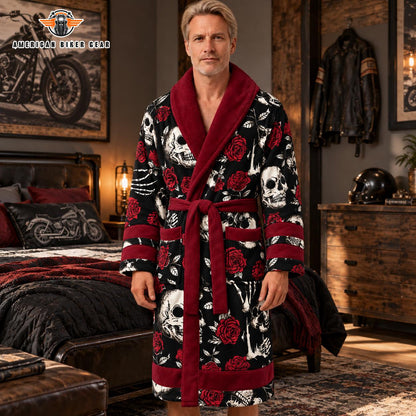 Gothic Skull & Rose Bathrobes TG17