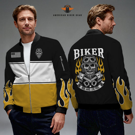 Biker Personalized Classic Bomber Jacket TG08
