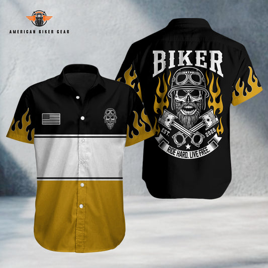 Biker Personalized Button Shirt GT12
