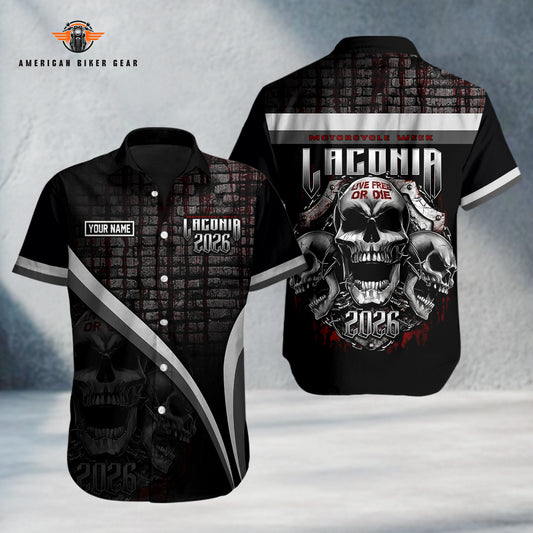 Laconia Biker Personalized Button Shirt TG17