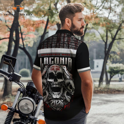 Laconia Biker Personalized Button Shirt TG17