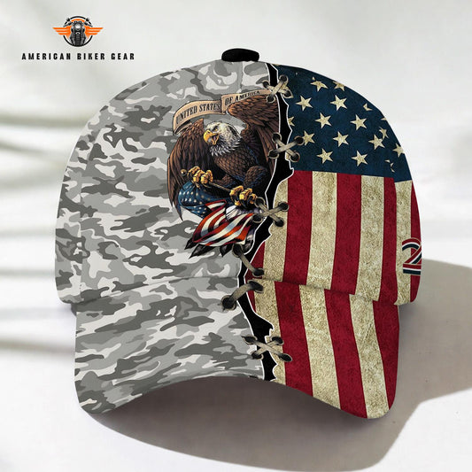 Biker USA 250th Anniversary Personalized Classic Cap TG07