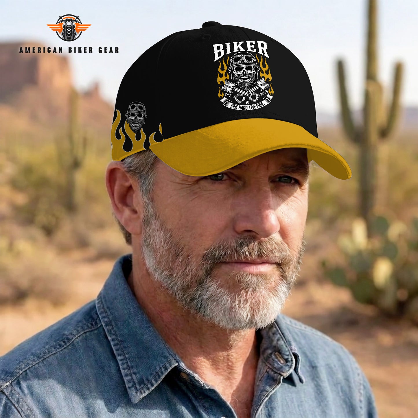 Biker Personalized Classic Cap TG08