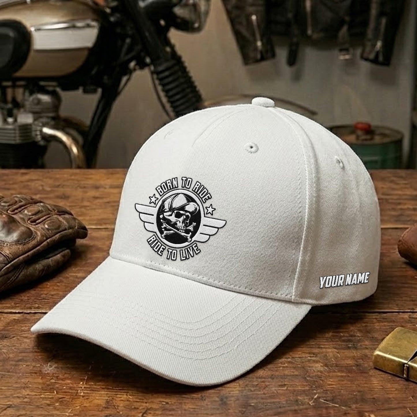 Biker Personalized Embroidery Cap TG07