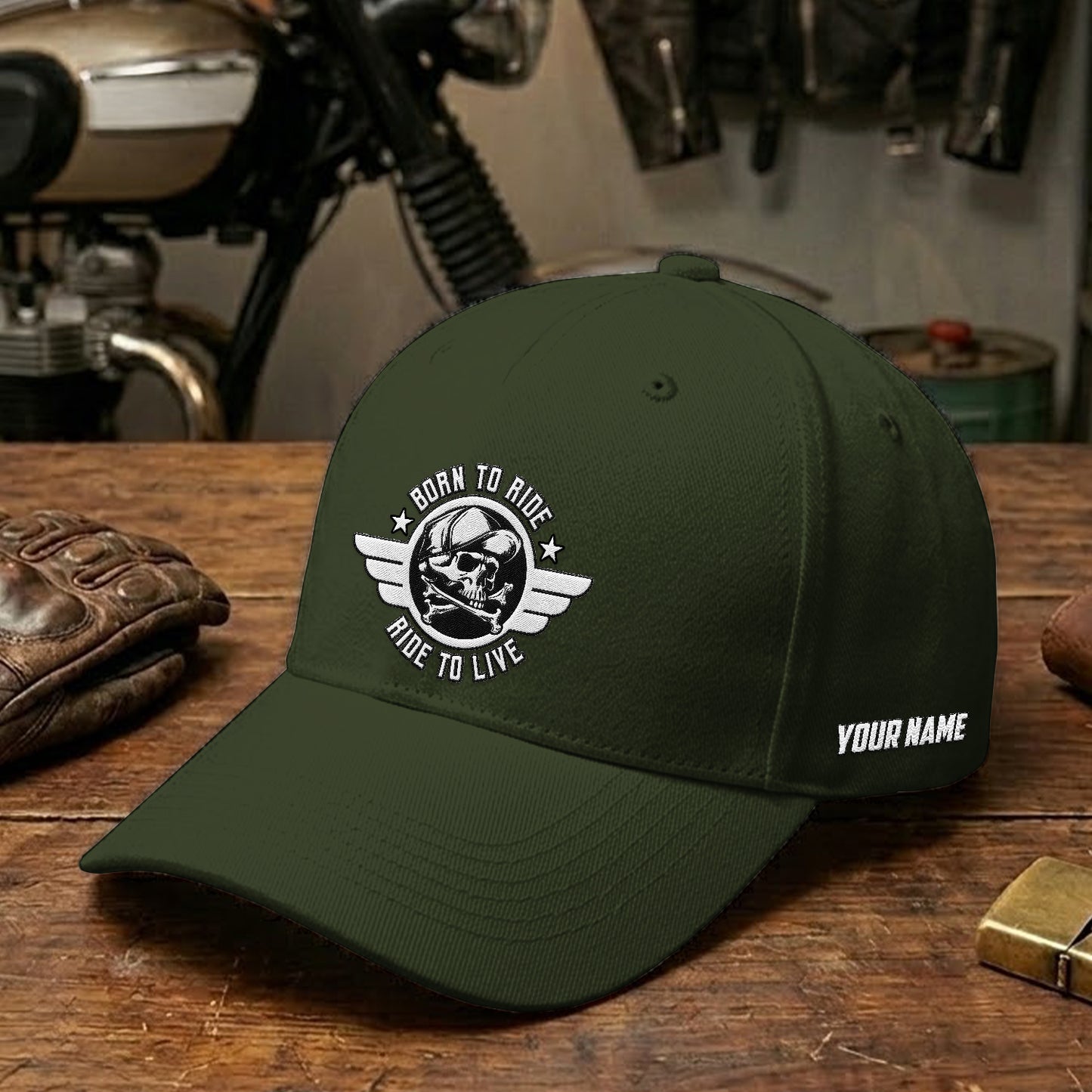 Biker Personalized Embroidery Cap TG07