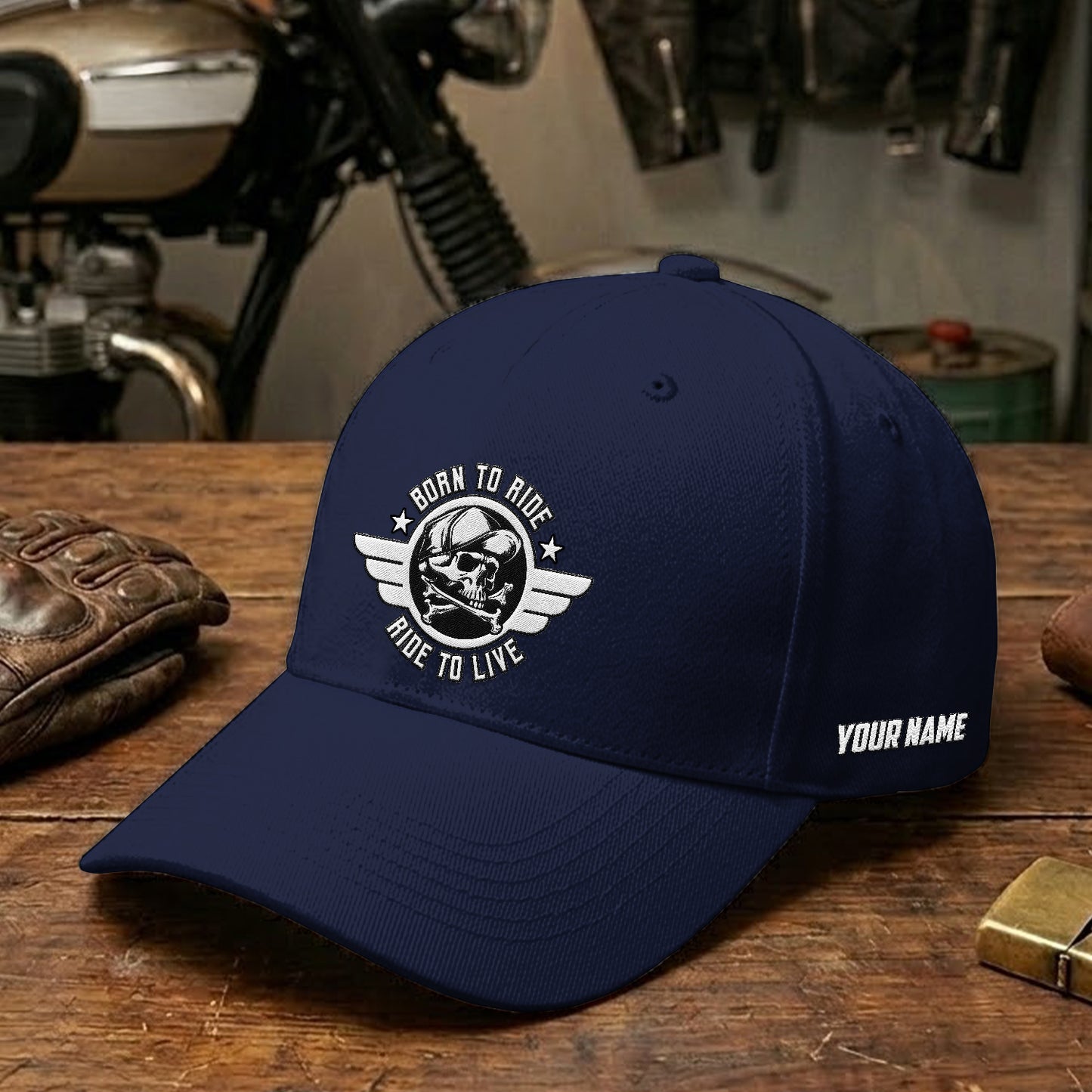 Biker Personalized Embroidery Cap TG07