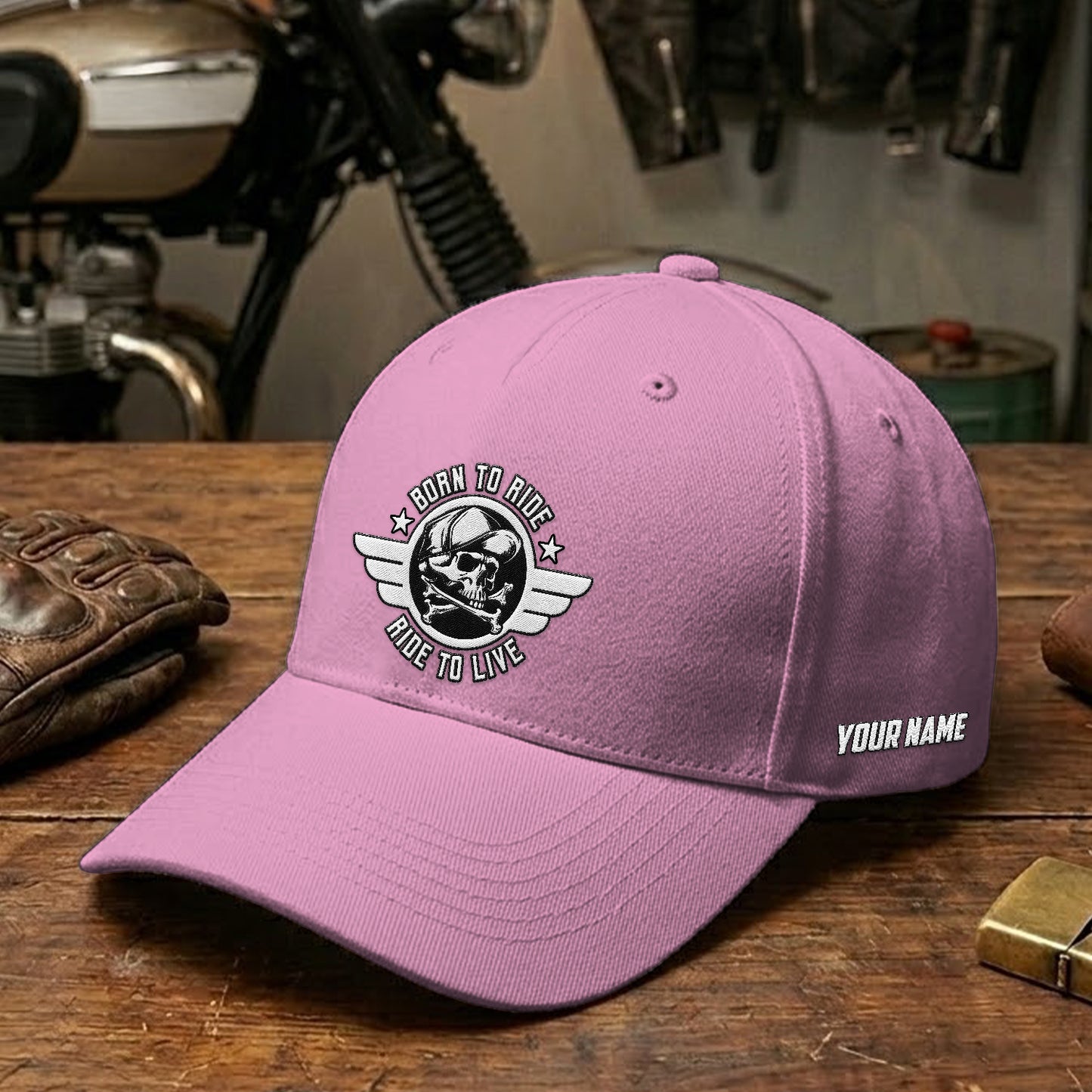 Biker Personalized Embroidery Cap TG07