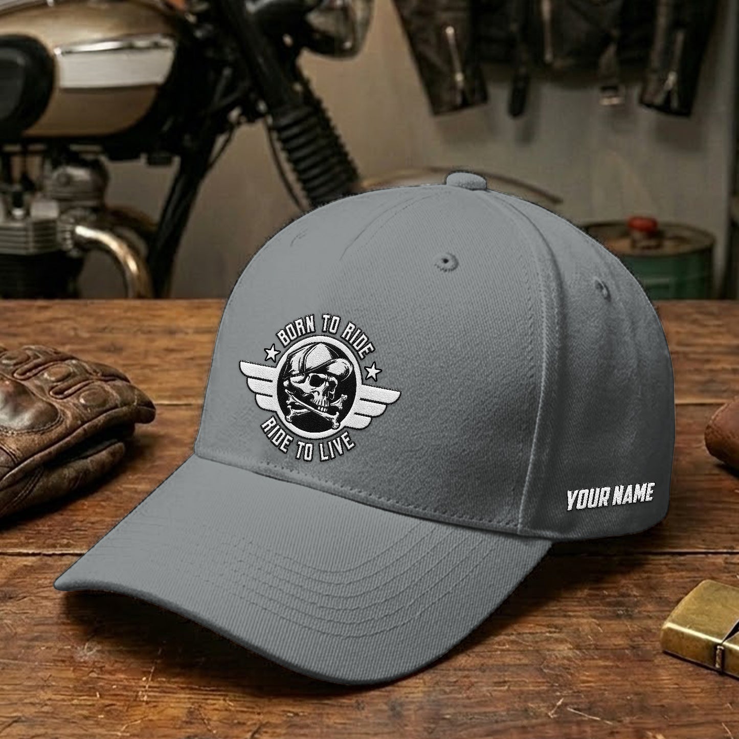 Biker Personalized Embroidery Cap TG07