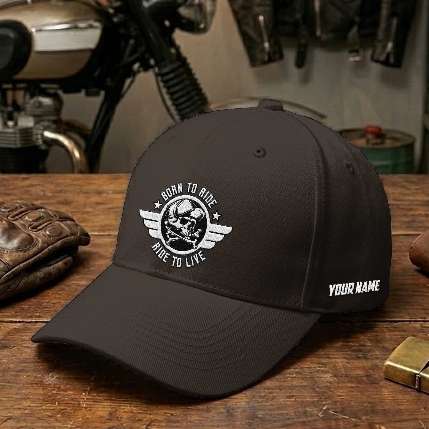 Biker Personalized Embroidery Cap TG07