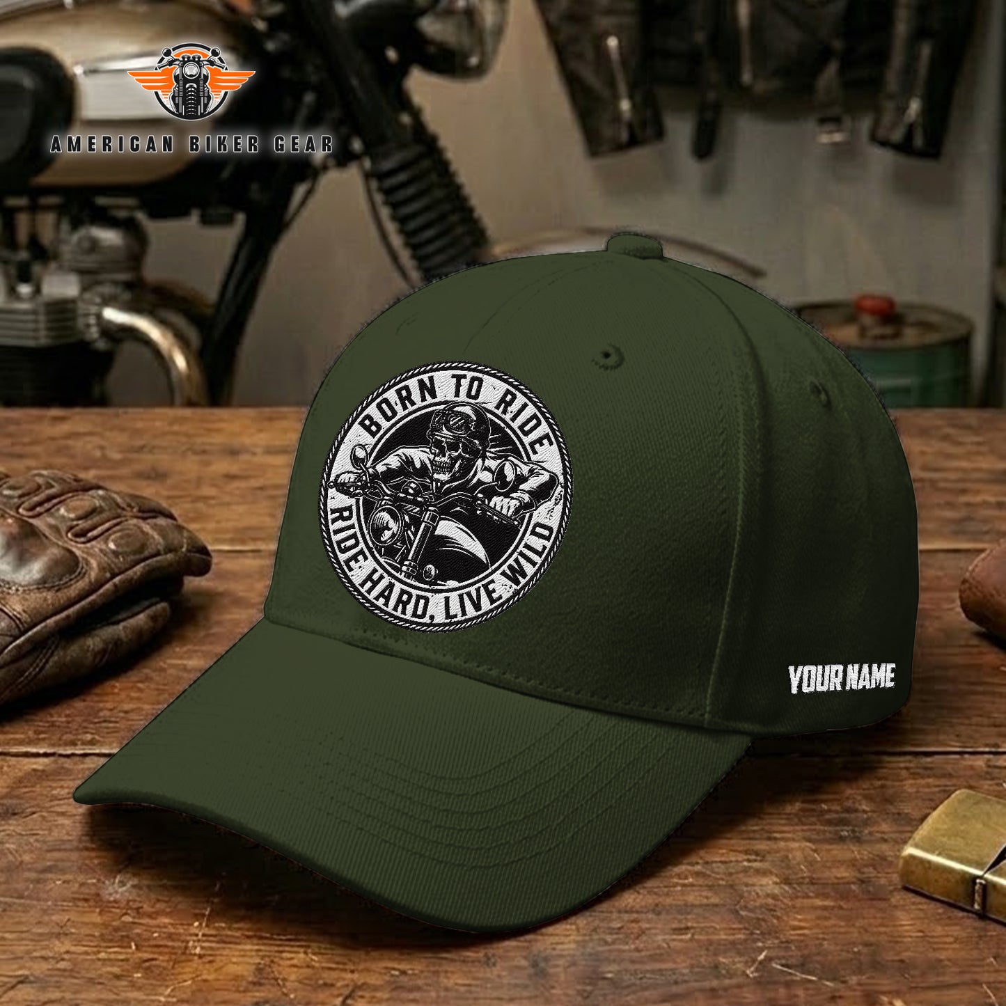 Biker Personalized Embroidery Cap TG15