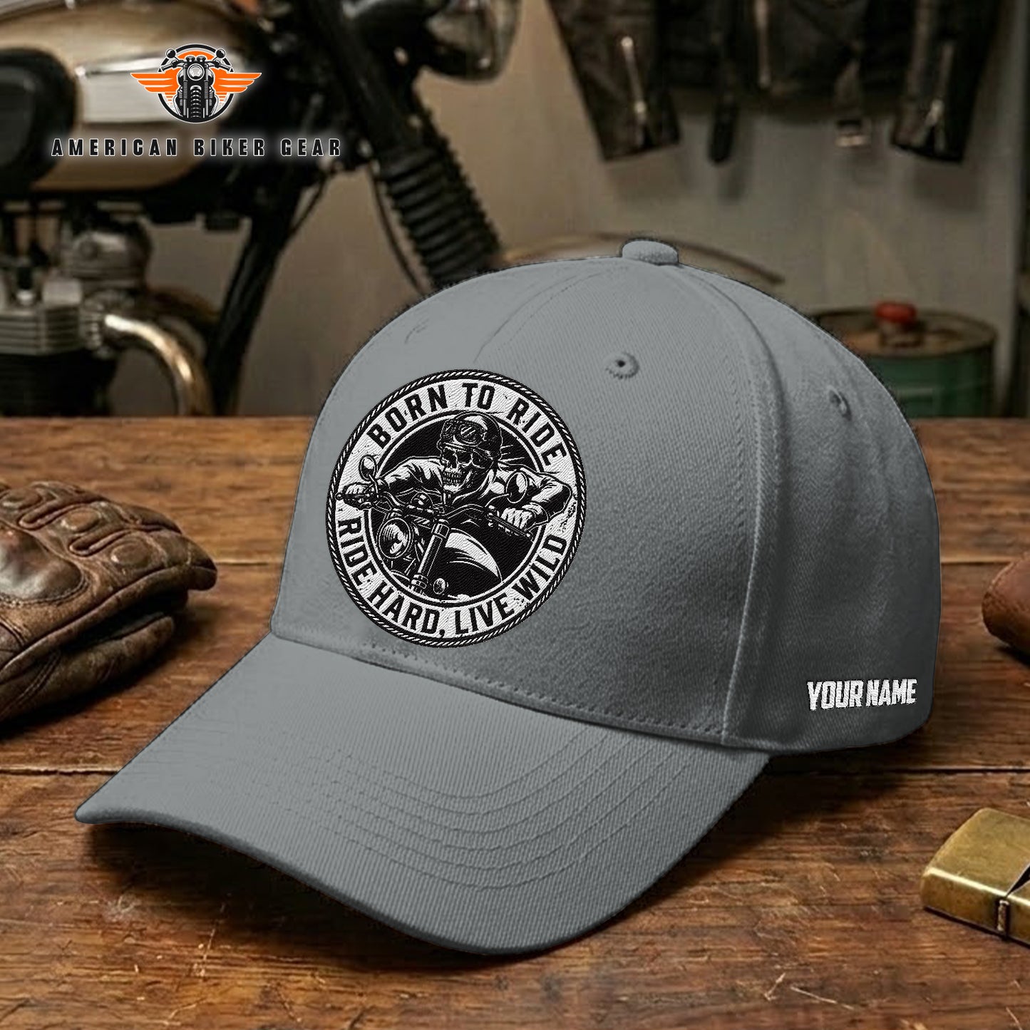 Biker Personalized Embroidery Cap TG15