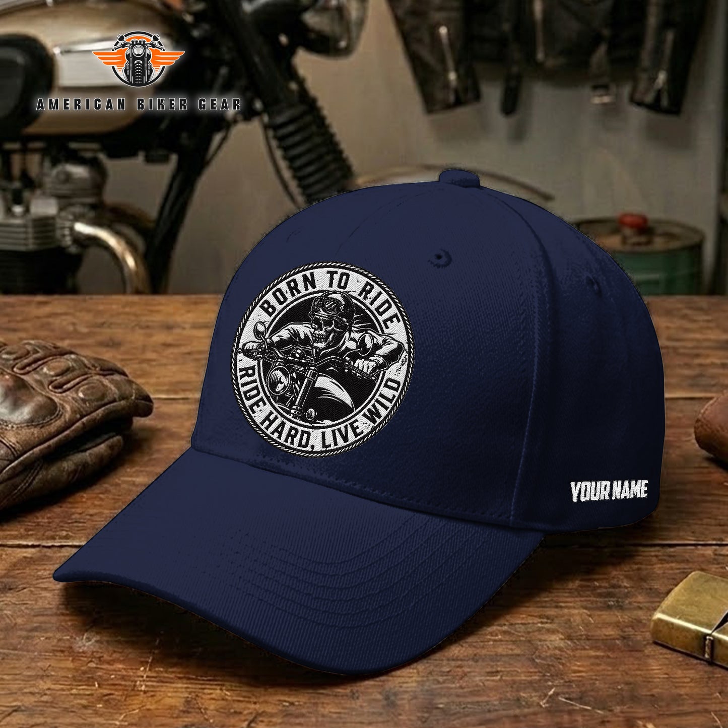 Biker Personalized Embroidery Cap TG15