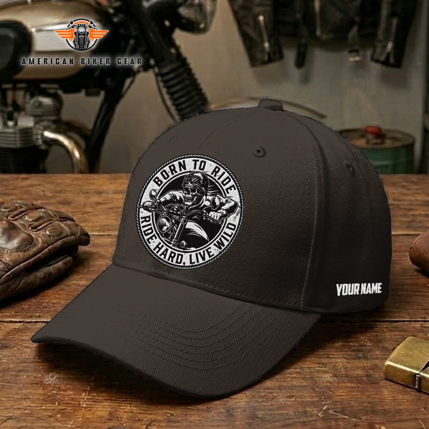 Biker Personalized Embroidery Cap TG15