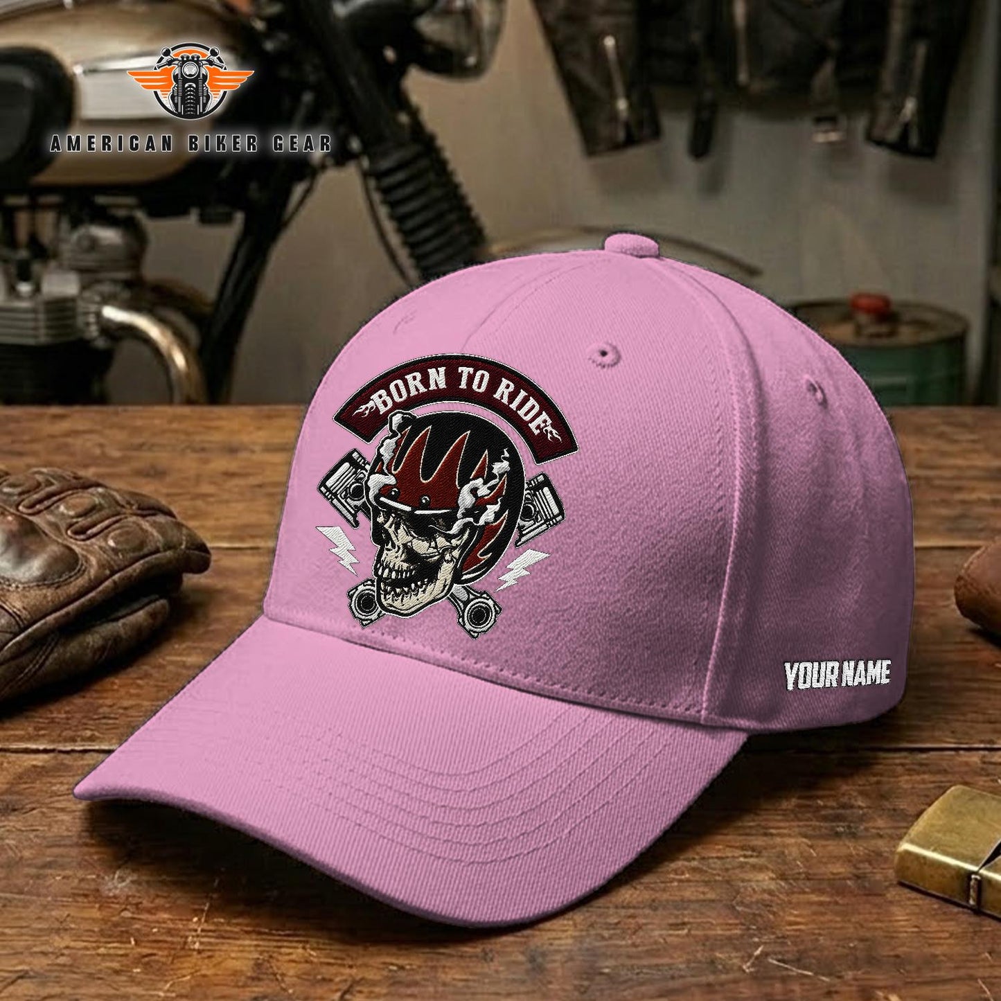 Biker Personalized Embroidery Cap TG16
