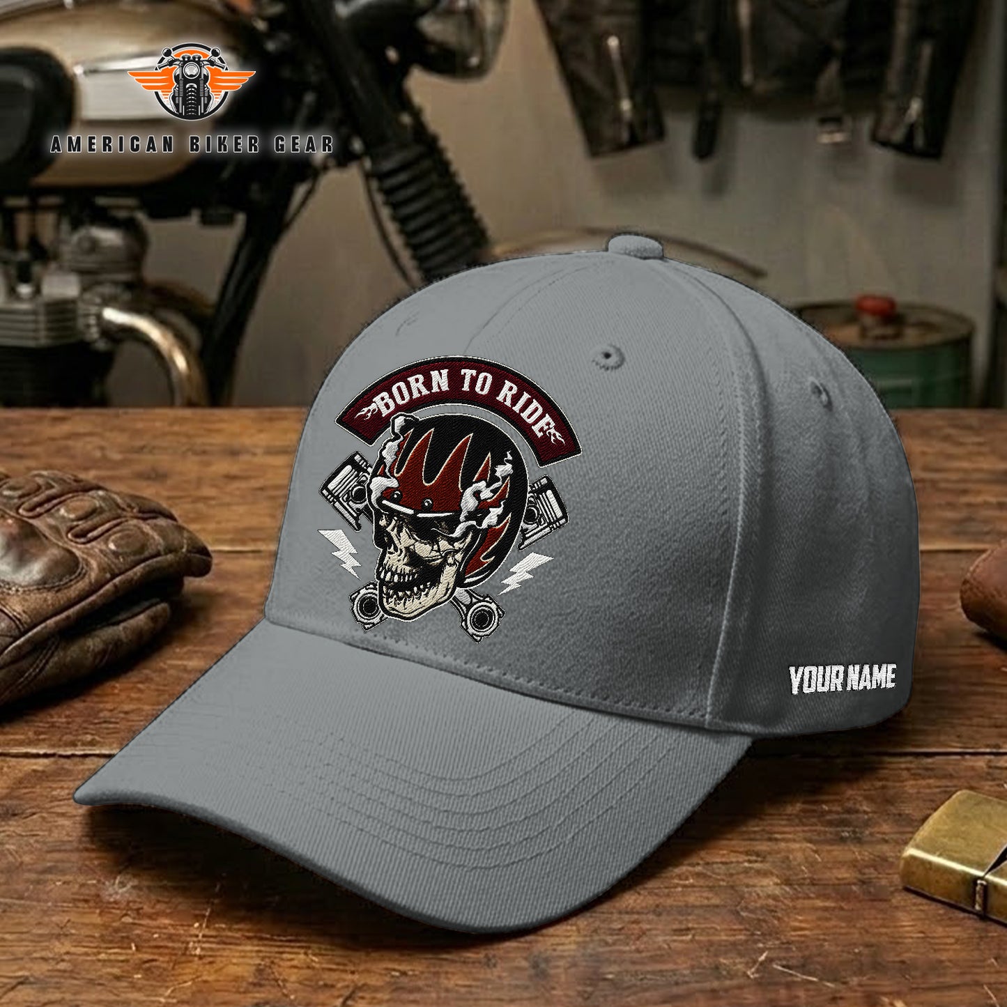 Biker Personalized Embroidery Cap TG16