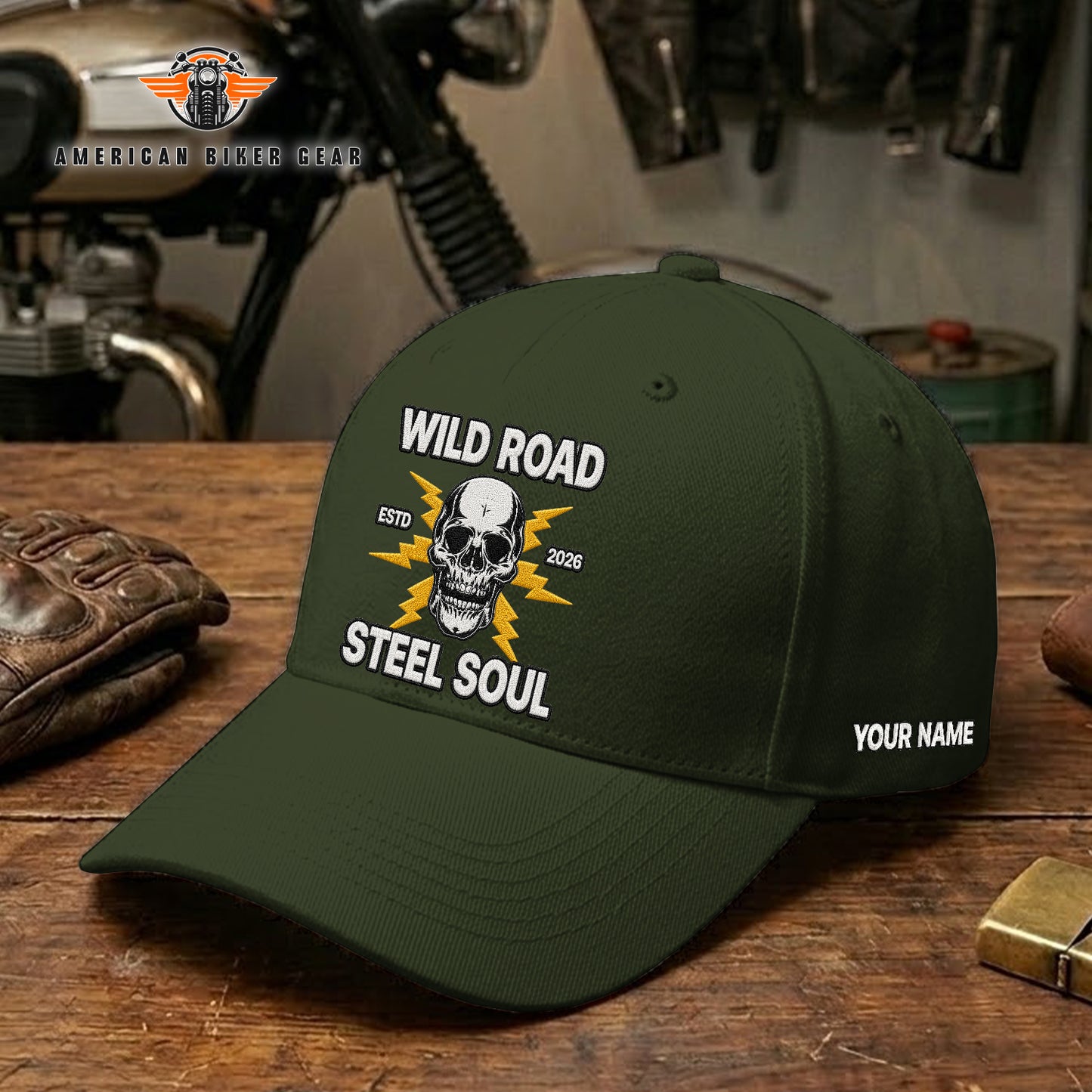 Biker Personalized Embroidery Cap LV20