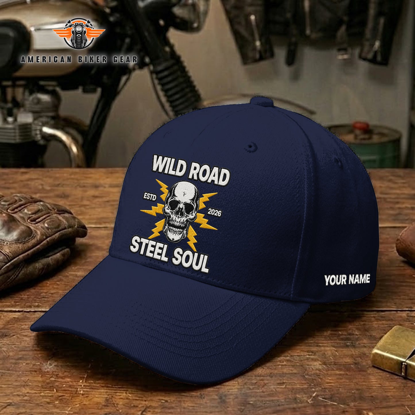 Biker Personalized Embroidery Cap LV20