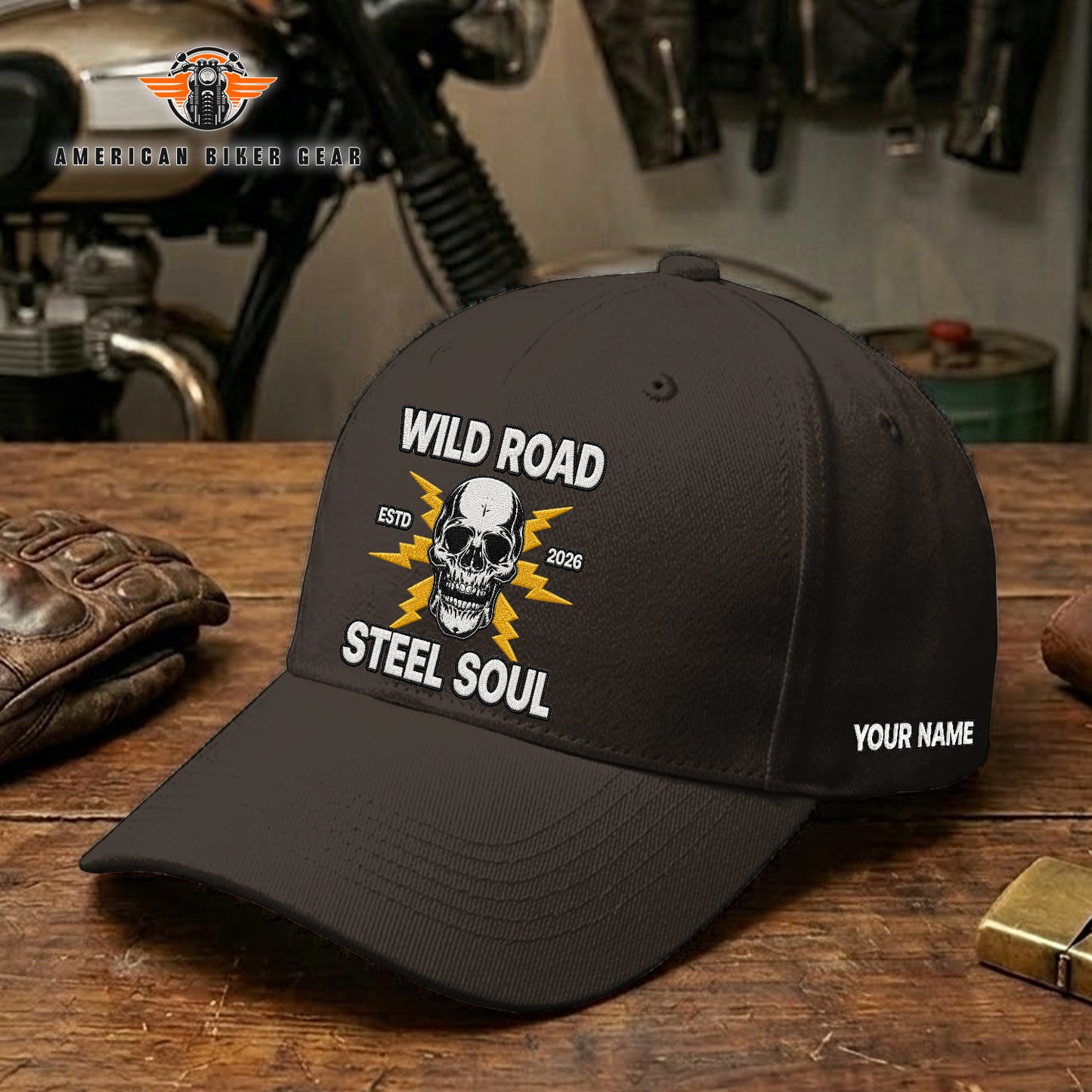 Biker Personalized Embroidery Cap TG22
