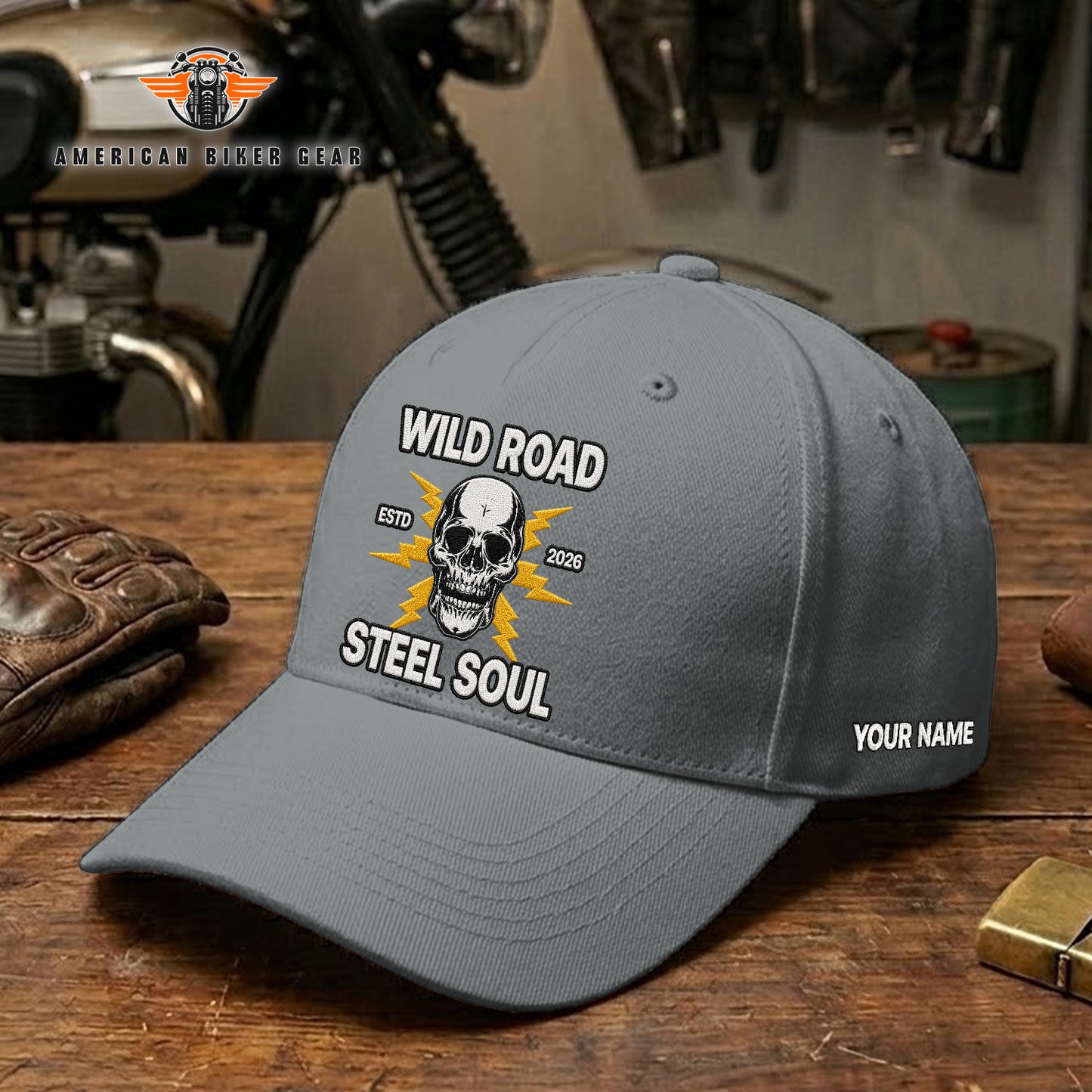 Biker Personalized Embroidery Cap TG22