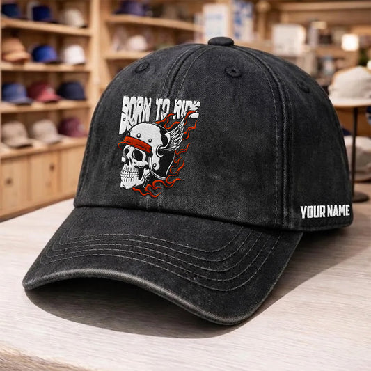 Biker Personalized Embroidery Baseball Cap TG04