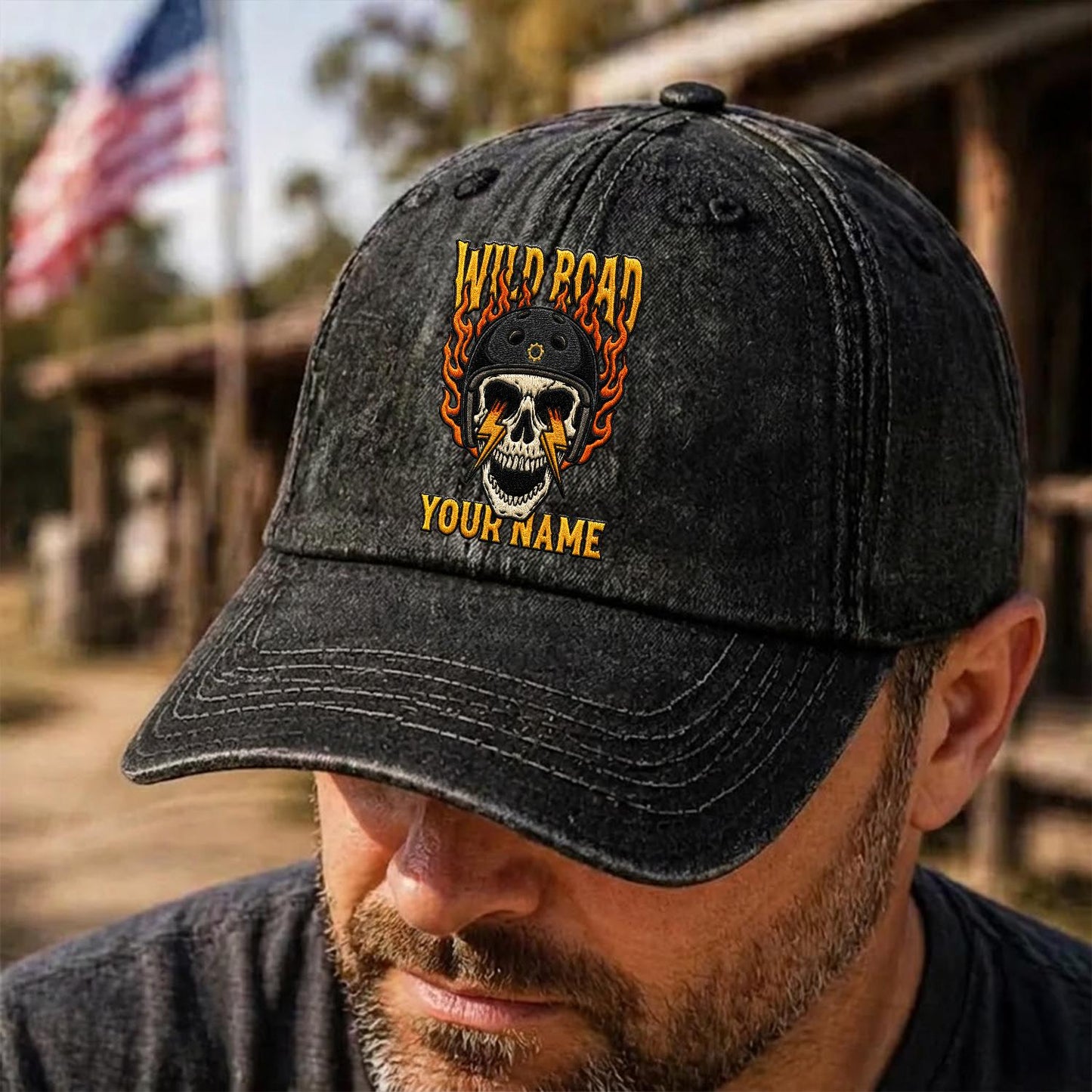 Biker Personalized Embroidery Baseball Cap TG09