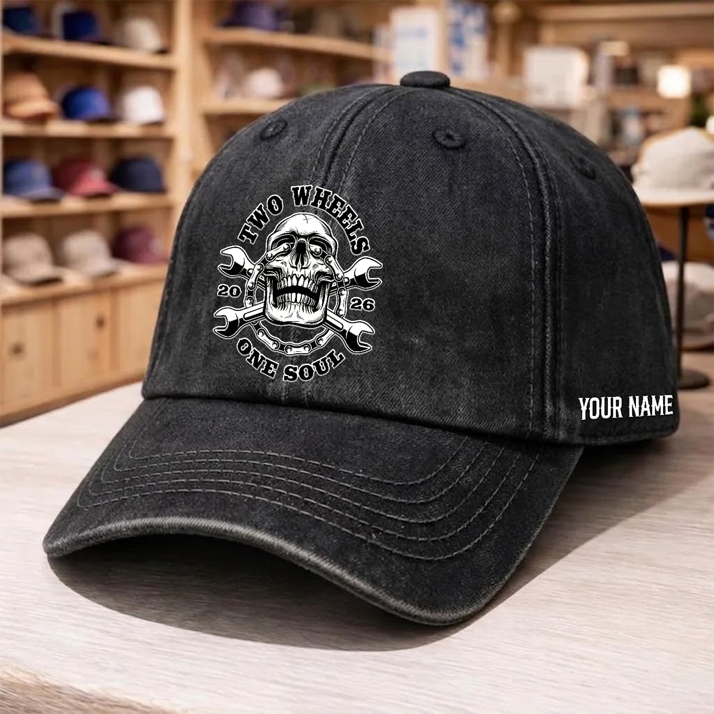 Biker Personalized Wash Cap TG05