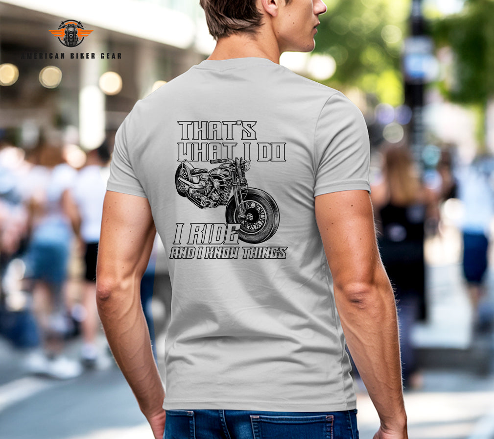 I Ride And I Know Things Henley Shirt