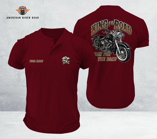 Biker Personalized Henley Shirt TN16