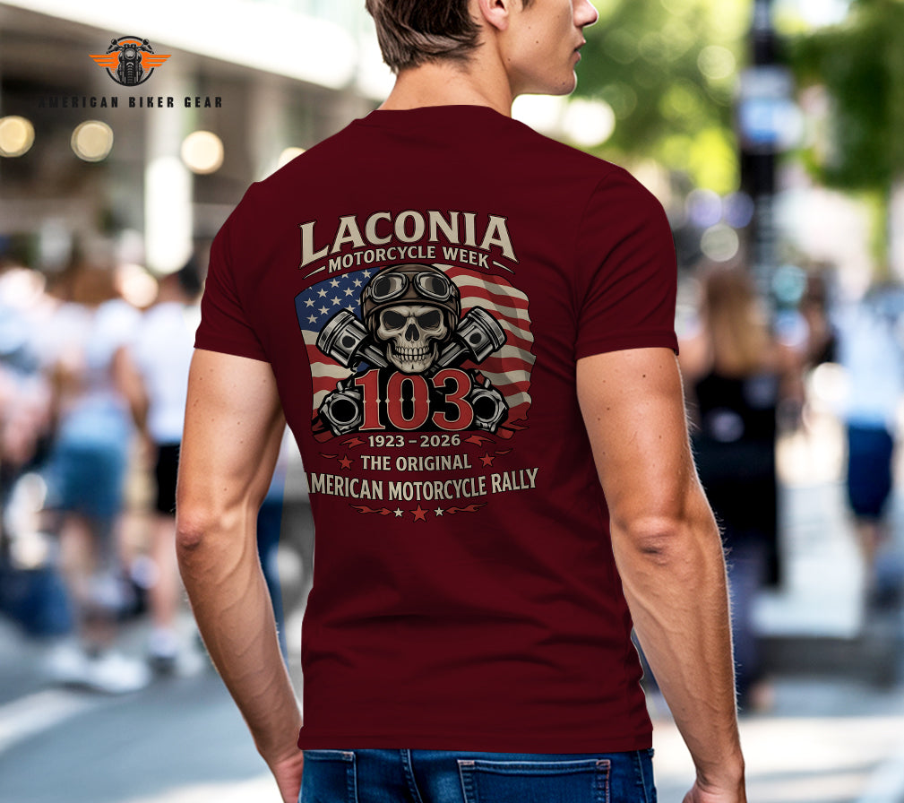 Laconia Biker Personalized Henley Shirt TN25