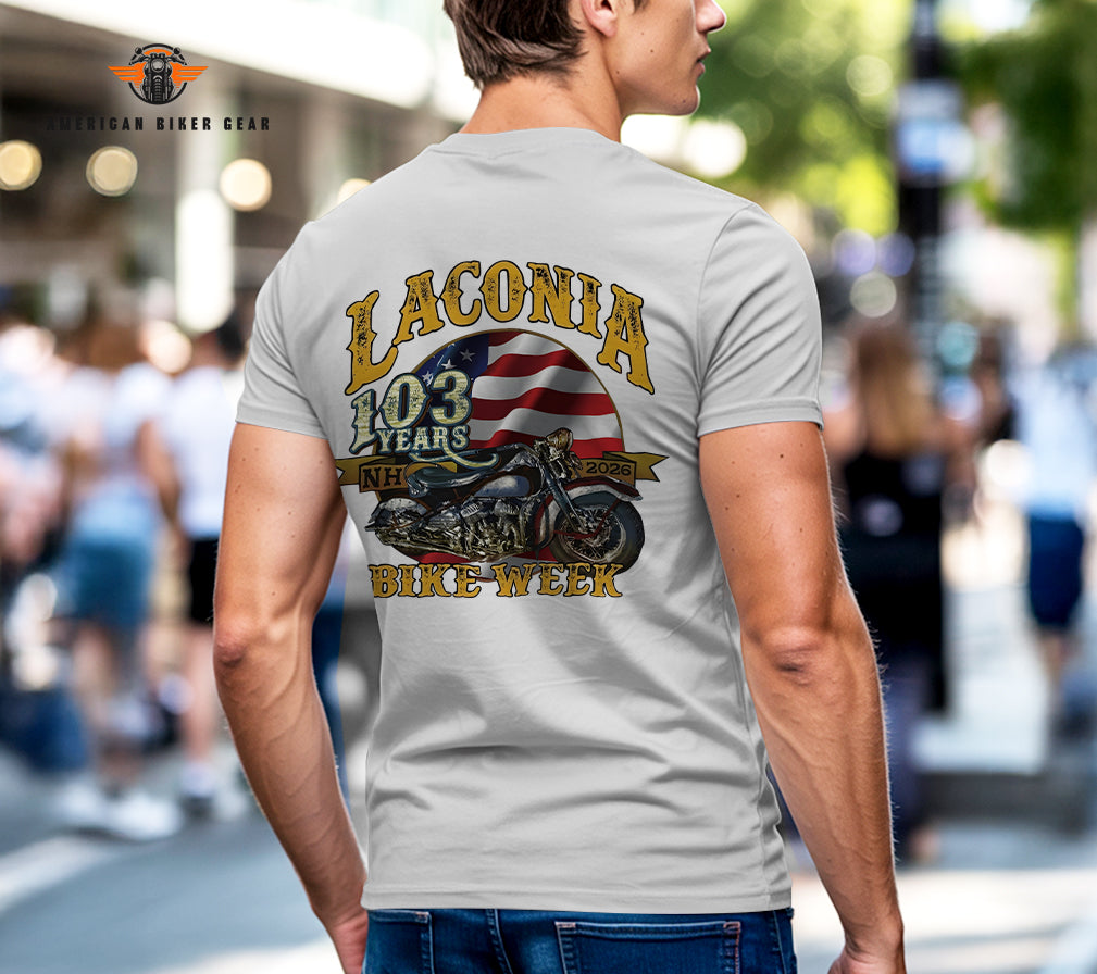 Laconia Biker Personalized Henley Shirt TN28