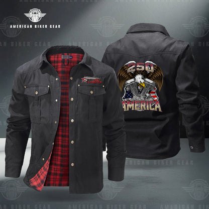 USA 250th Anniversary Personalized Line Flannel Jacket TN07